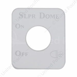 Stainless Steel Switch Name Plate For Kenworth - Sleeper Dome