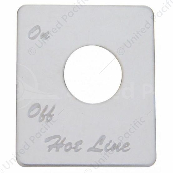 Stainless Steel Switch Name Plate For Peterbilt - Fuel Hot Line