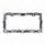 Tribal Flame License Plate Frame - Chrome