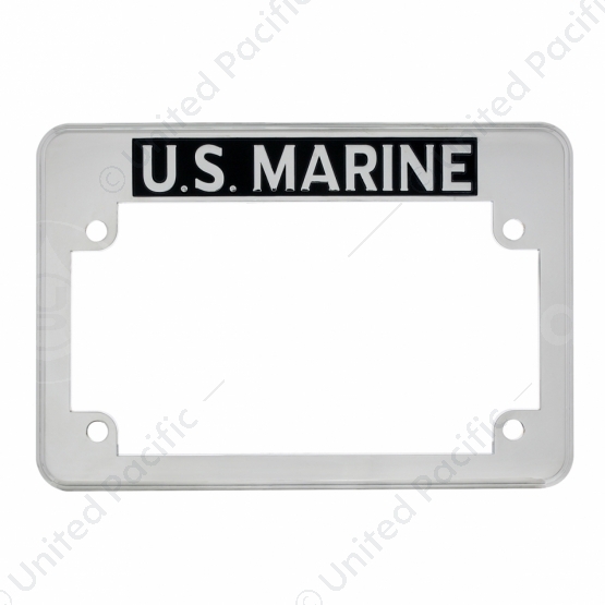 "U.S. Marine" Motorcycle License Plate Frame