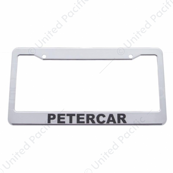 Petercar Chrome Plastic License Plate Frame
