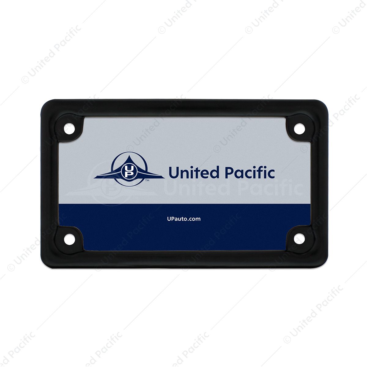 Black Motorcycle License Plate Frame