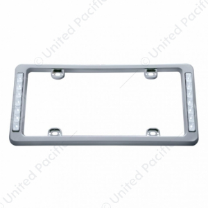 14 LED Chrome License Plate Frame