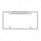 Chrome License Plate Frame With Back-Up Light - White LED/Clear Lens