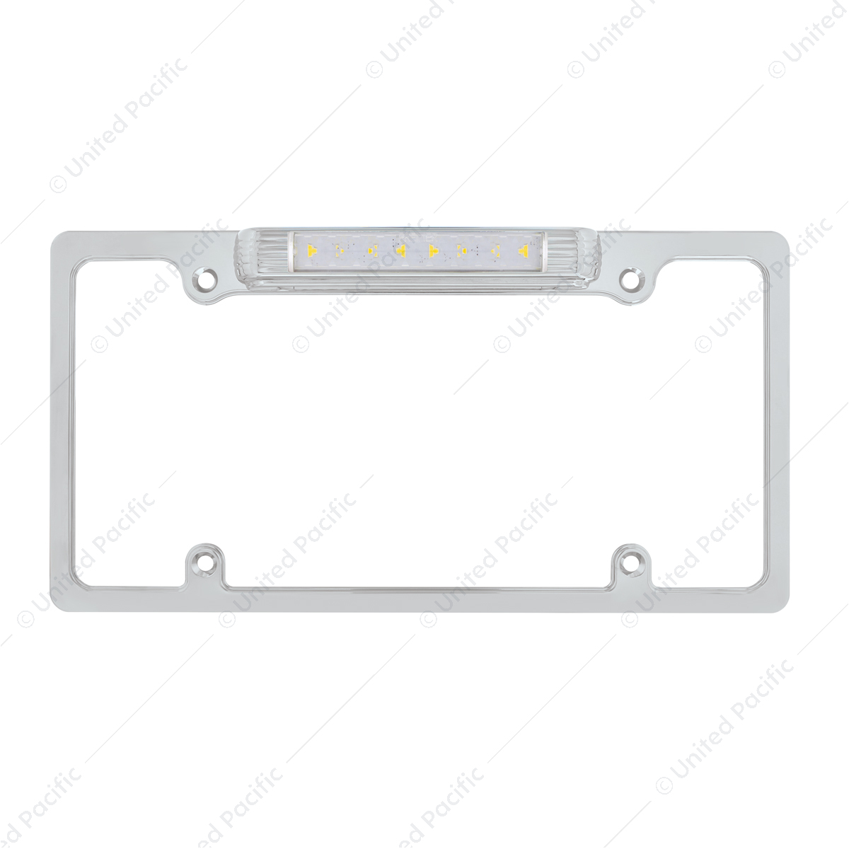 truck.upauto.com: License Plate Frame With LED Light - Chrome
