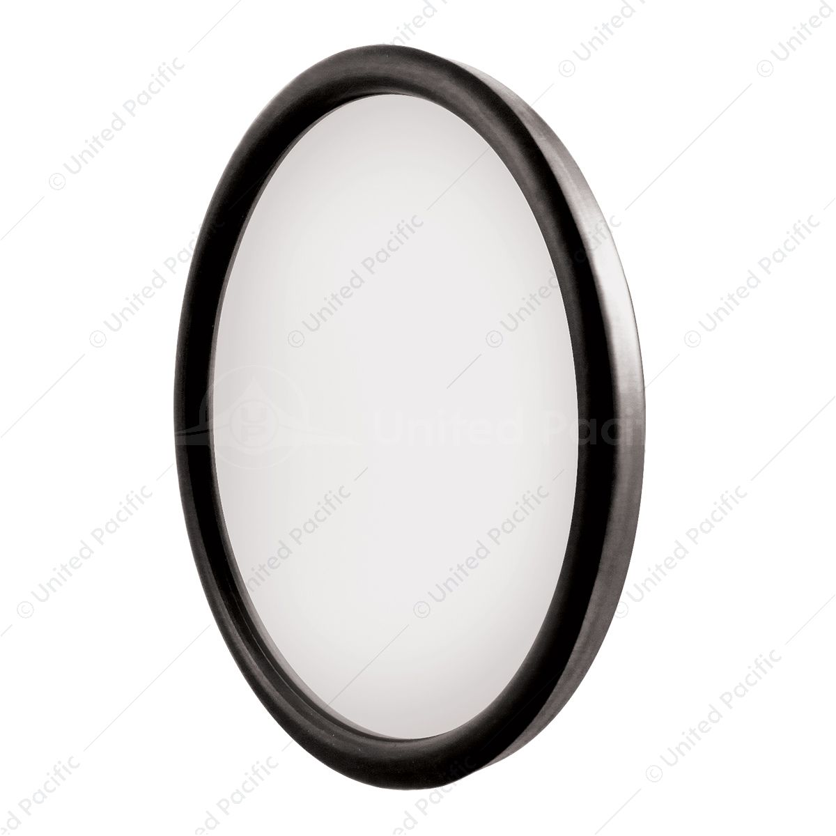 8-1/2" 430 Stainless Steel Heated 320R Convex Mirror - Centered Mounting Stud