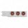3-3/4" Bolt Pattern SS Spring Loaded Bar With 6X 4" 13 LED Abyss Lights & Visors - Red LED/Clear Len