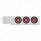 2" Bolt Pattern SS Spring Loaded Bar With 6X 4" 13 LED Abyss Lights - Red LED/Clear Lens (Pair)