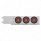 3-3/4" Bolt Pattern Chrome Spring Loaded Bar With 6X 4" 13 Red LED Abyss Lights - Clear Lens (Pair)