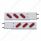 3-3/4" Bolt Pattern SS Spring Loaded Bar With 6 Oval 10 LED Lights & Visors -Red LED & Lens (Pair)