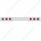 Stainless 1 Piece Rear Light Bar With 6X 12 LED 4" Reflector Lights & Visors - Red LED/Red Lens