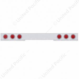 Stainless 1 Piece Rear Light Bar With 6X 10 LED 4" Lights