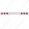 Stainless 1 Piece Rear Light Bar With 6X 10 LED 4" Lights & Visors - Red LED/Red Lens