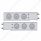 3-3/4" Bolt Pattern Deluxe SS Spring Loaded Bar W/6X 10 LED 4" Lights & Visors -Red LED/Clear Lens (