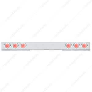 Chrome 1 Piece Rear Light Bar With Six 36 LED 4" Lights