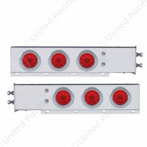 2" Bolt Pattern Stainless Spring Loaded Light Bar With 6X 4" 10 LED Lights (Pair)