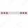 Stainless 1 Piece Rear Light Bar With 6X 7 LED 4" Reflector Lights & Visors - Red LED/Red Lens