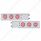 3-3/4" Bolt Pattern Chrome Spring Loaded Bar With 6X 4" 7 Red LED Lights & Visors - Red Lens (Pair)