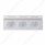 Stainless Top Mud Flap Plate With 3X 21 LED 4" GloLight & Visors - Red LED/Clear Lens (Each)