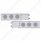 3-3/4" Bolt Pattern SS Spring Loaded Bar With 6X 36 LED 4" Lights & Visors -Red LED/Clear Lens (Pair