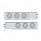 2" Bolt Pattern SS Spring Loaded Bar With 6X 36 LED 4" Lights & Visors -Red LED/Clear Lens (Pair)