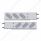3-3/4" Bolt Pattern SS Spring Loaded Bar With 6" Oval 19 LED Lights & Visors -Red LED/Clear Lens (Pa