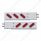 2-1/2" Bolt Pattern SS Spring Loaded Bar With 6 Oval 10 LED Lights & Bezel -Red LED & Lens (Pair)