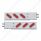 2-1/2" Bolt Pattern SS Spring Loaded Bar With 6 Oval 12 LED Lights & Bezel -Red LED & Lens (Pair)