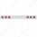 Chrome 1 Piece Rear Light Bar With Six 12 LED 4" Reflector Lights & Bezels - Red LED/Red Lens