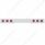 Stainless 1 Piece Rear Light Bar With 6X 12 LED 4" Reflector Lights & Bezels - Red LED/Red Lens