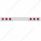 Stainless 1 Piece Rear Light Bar With 6X 10 LED 4" Lights & Bezels - Red LED/Red Lens