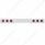Stainless 1 Piece Rear Light Bar With 6X 36 LED 4" Lights & Bezels - Red LED/Red Lens