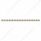 79-1/2" Stainless Bumper Light Bracket With 16X 9 LED 2" Lights & Visors - Amber LED/Amber Lens
