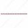 79-1/2" Stainless Bumper Light Bracket With 16X 9 LED 2" Lights & Visors - Red LED/Red Lens