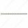79-1/2" SS Bumper Light Bracket With 16X 9 LED 2" Reflector Lights & Visors -Amber LED & Lens