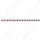 79-1/2" SS Bumper Light Bracket With 16X 9 LED 2" Reflector Lights & Visors -Red LED & Lens