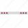 Stainless 1 Piece Rear Light Bar With 6X 7 LED 4" Reflector Lights & Bezels - Red LED/Red Lens