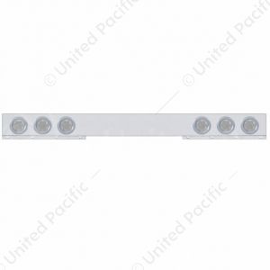 Stainless 1 Piece Rear Light Bar With 6X 7 LED 4" Reflector Lights