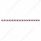 79-1/2" Stainless Bumper Light Bracket With 16X 9 LED 2" Lights & Bezels - Red LED/Red Lens