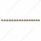 79-1/2" Stainless Bumper Light Bracket With 16X 9 LED 2" Light & Grommets - Amber LED/Amber Lens