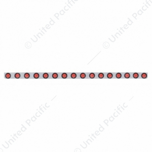 79-1/2" Stainless Bumper Light Bracket With 16X 9 LED 2" Light & Grommets