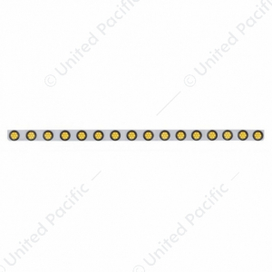 79-1/2" Stainless Bumper Light Bracket With 16X 7 LED 2" Reflector Light & Grommets