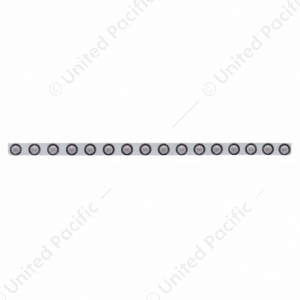 79-1/2" Stainless Bumper Light Bracket With 16X 9 LED 2" Beehive Light & Grommets