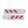 2-1/2" Bolt Pattern SS Spring Loaded Bar With 6X 22 Red LED 6" Oval GloLight & Visor -Clear Lens (Pa