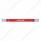 Chrome Top Mud Flap Plate With 28 LED 17" GloLight Bar - Red LED/Red Lens (Each)