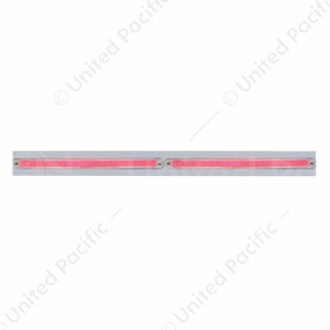 Chrome Top Mud Flap Plate With Two 24 LED 12" GloLight Bars (Each)