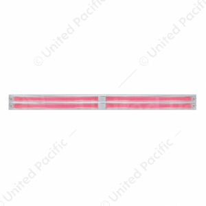 Chrome Top Mud Flap Plate With Four 24 LED 12" GloLight Bars (Each)