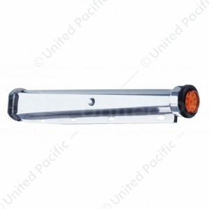 30" Heavy Duty Mud Flap Hangers With 9 LED Reflector End Cap & Grommet - 2-1/2" Bolt Pattern (Pair)