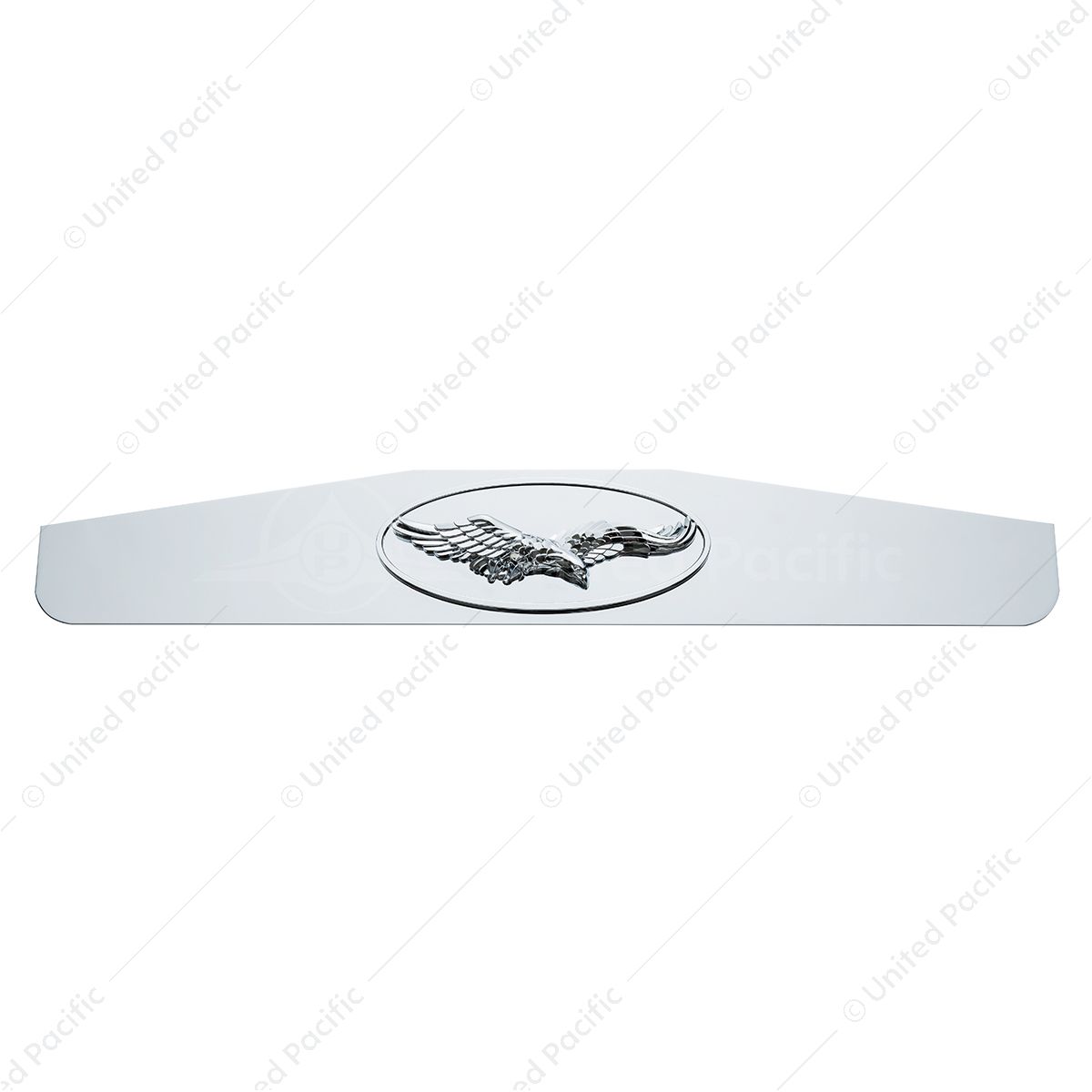 4" x 24" Chrome Bottom Mud Flap Weight With Oval Cast Eagle Emblem