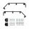 Black Angled Mud Flap Hangers With Mounting Hardware - No Coil (Pair)